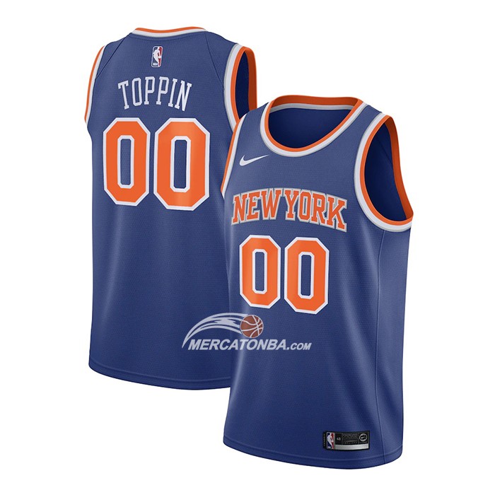 Maglia New York Knicks Obi Toppin Icon 2020-21 Blu